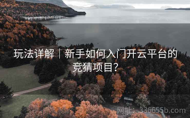 玩法详解｜新手如何入门开云平台的竞猜项目？