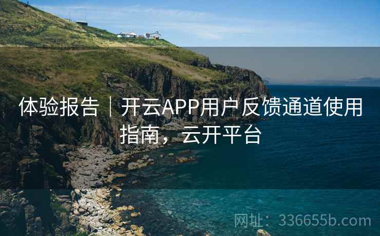 体验报告|开云APP用户反馈通道使用指南,云开平台